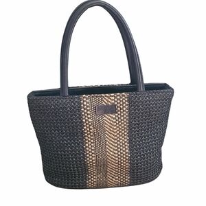 Sharif Black and Tan Mini Bag
